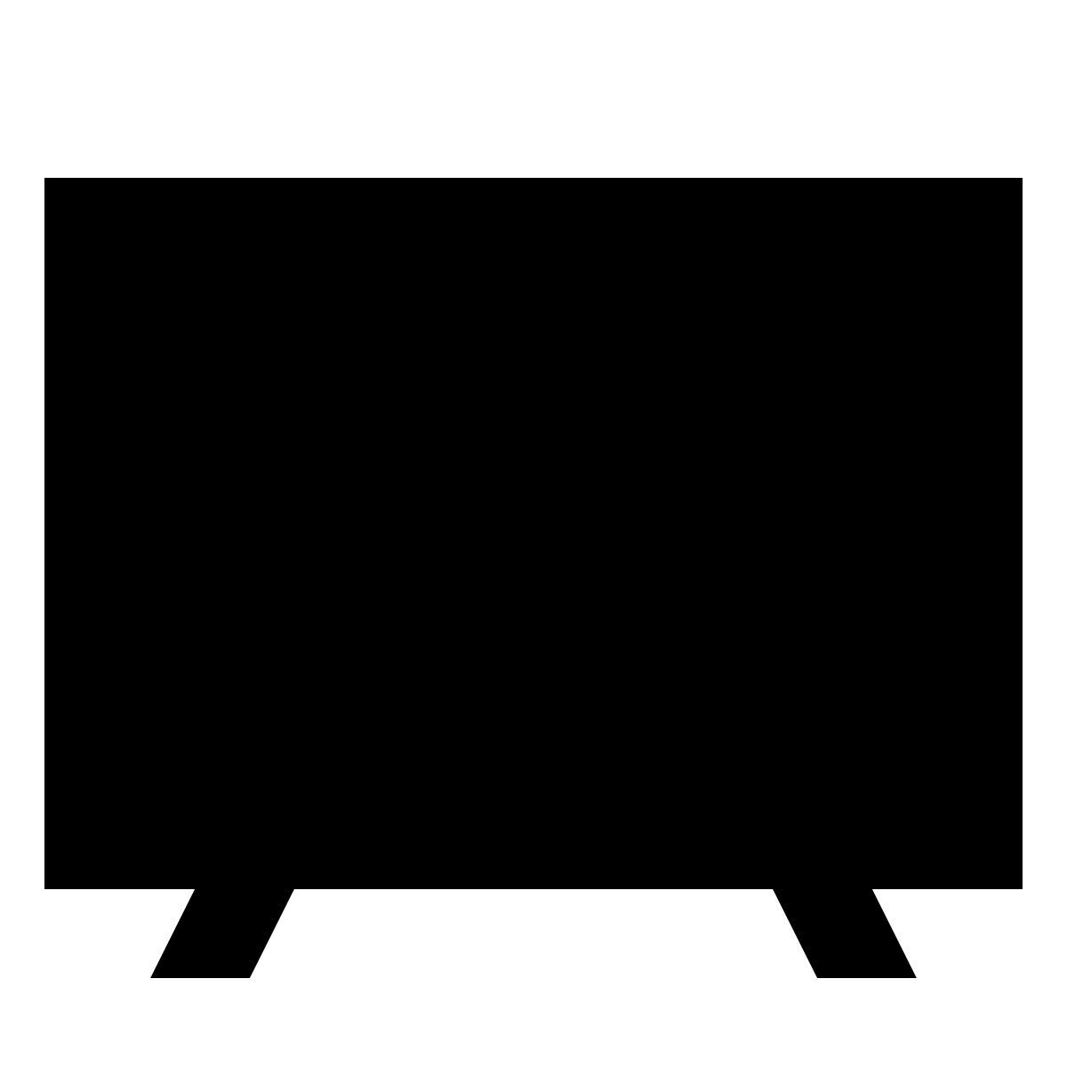 forma regular filled sharp style tv icon