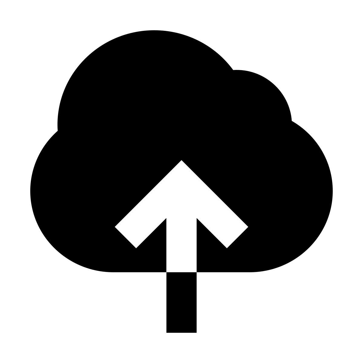 forma regular filled sharp style upload to cloud icon