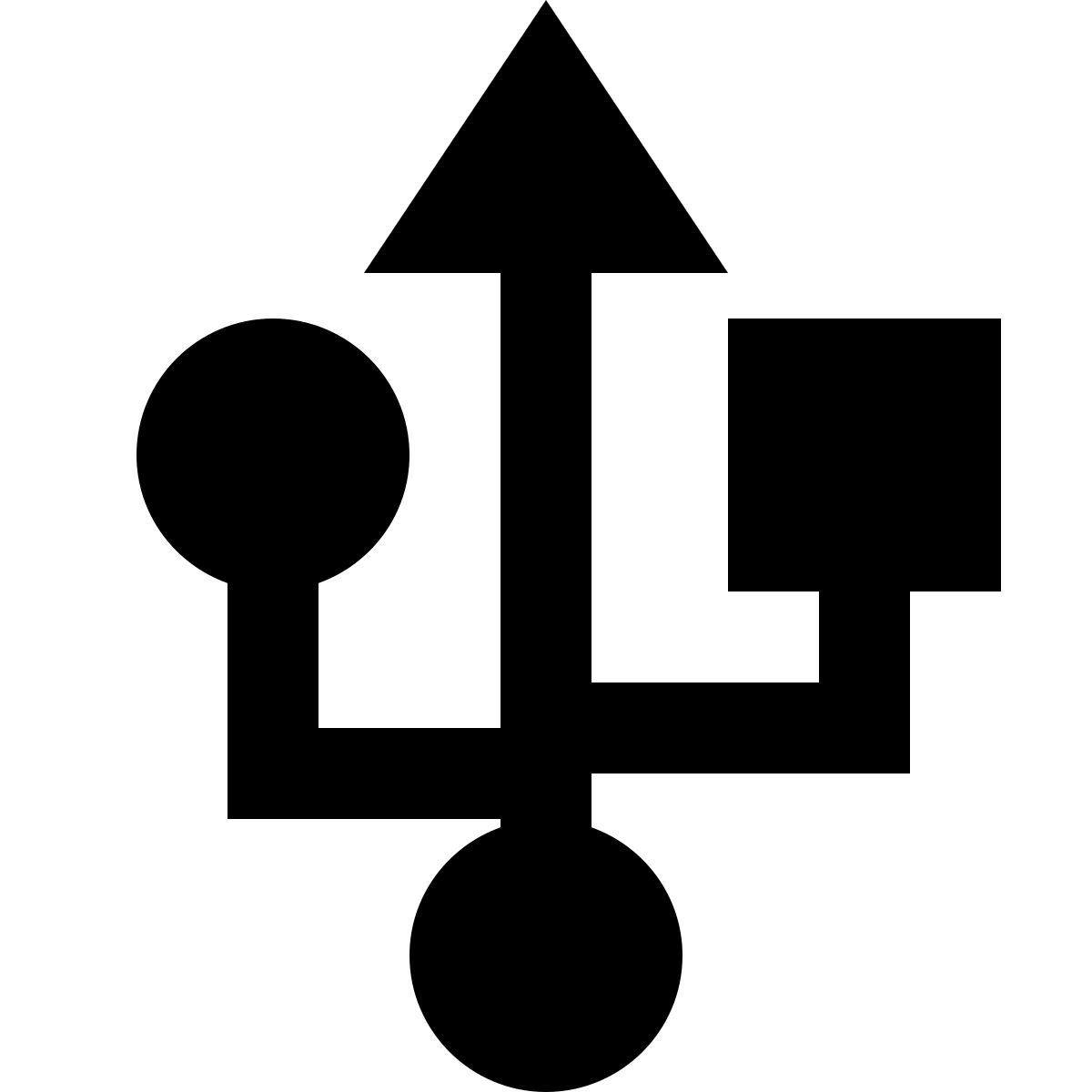 forma regular filled sharp style usb连接器 icon