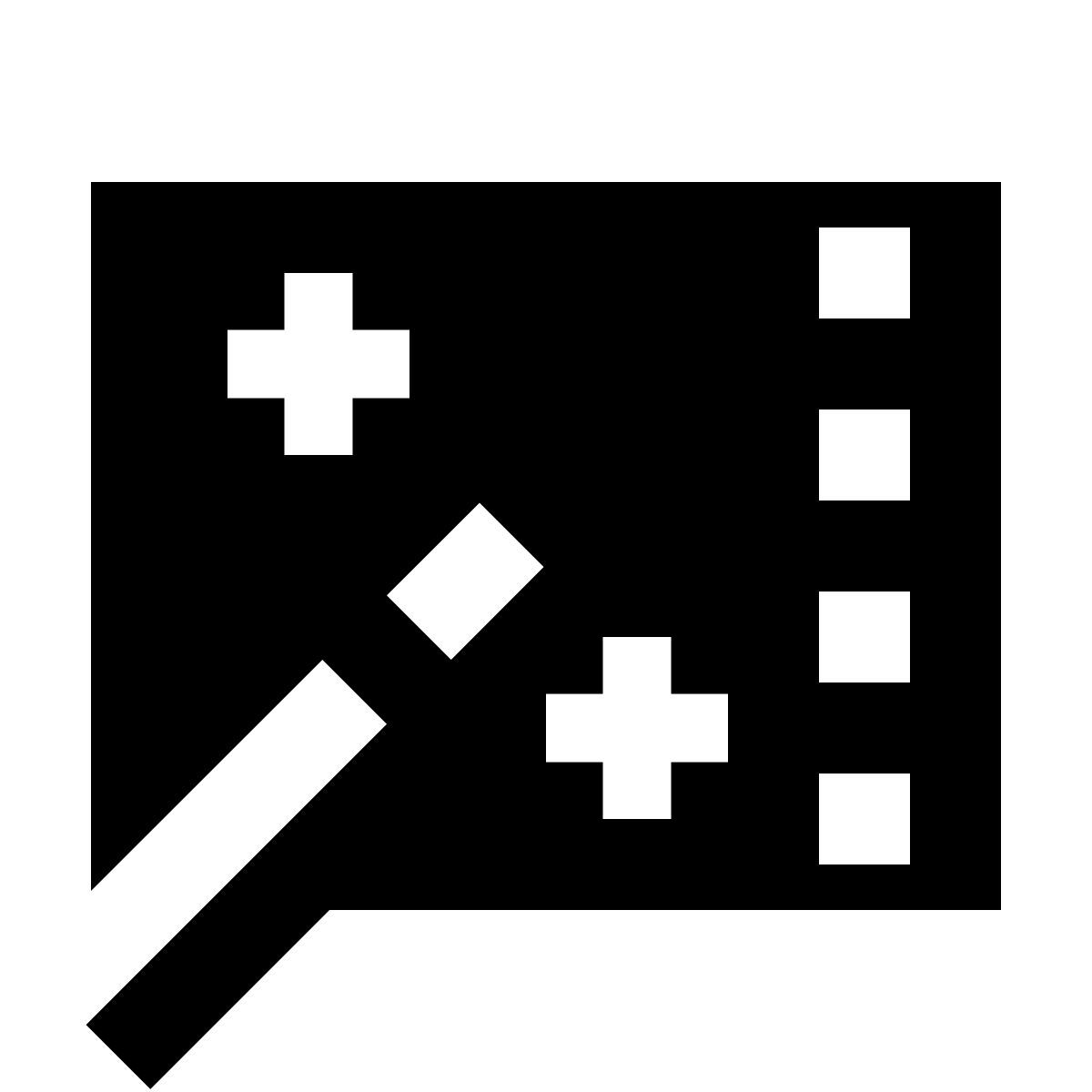 forma regular filled sharp style visual effects icon