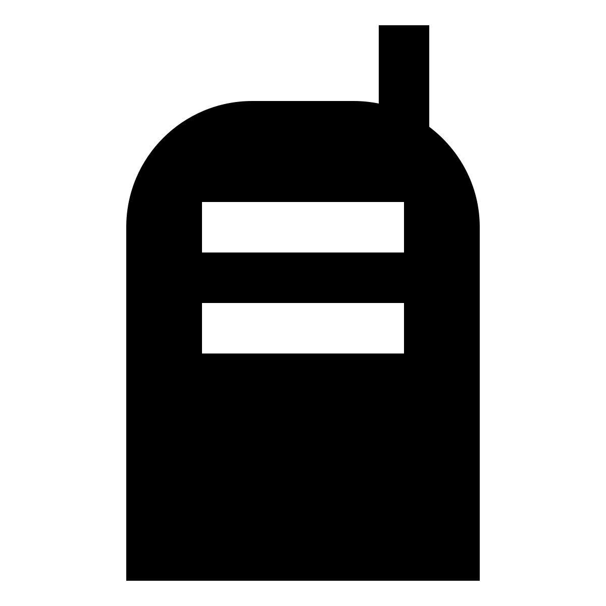 forma regular filled sharp style walkie talkie icon