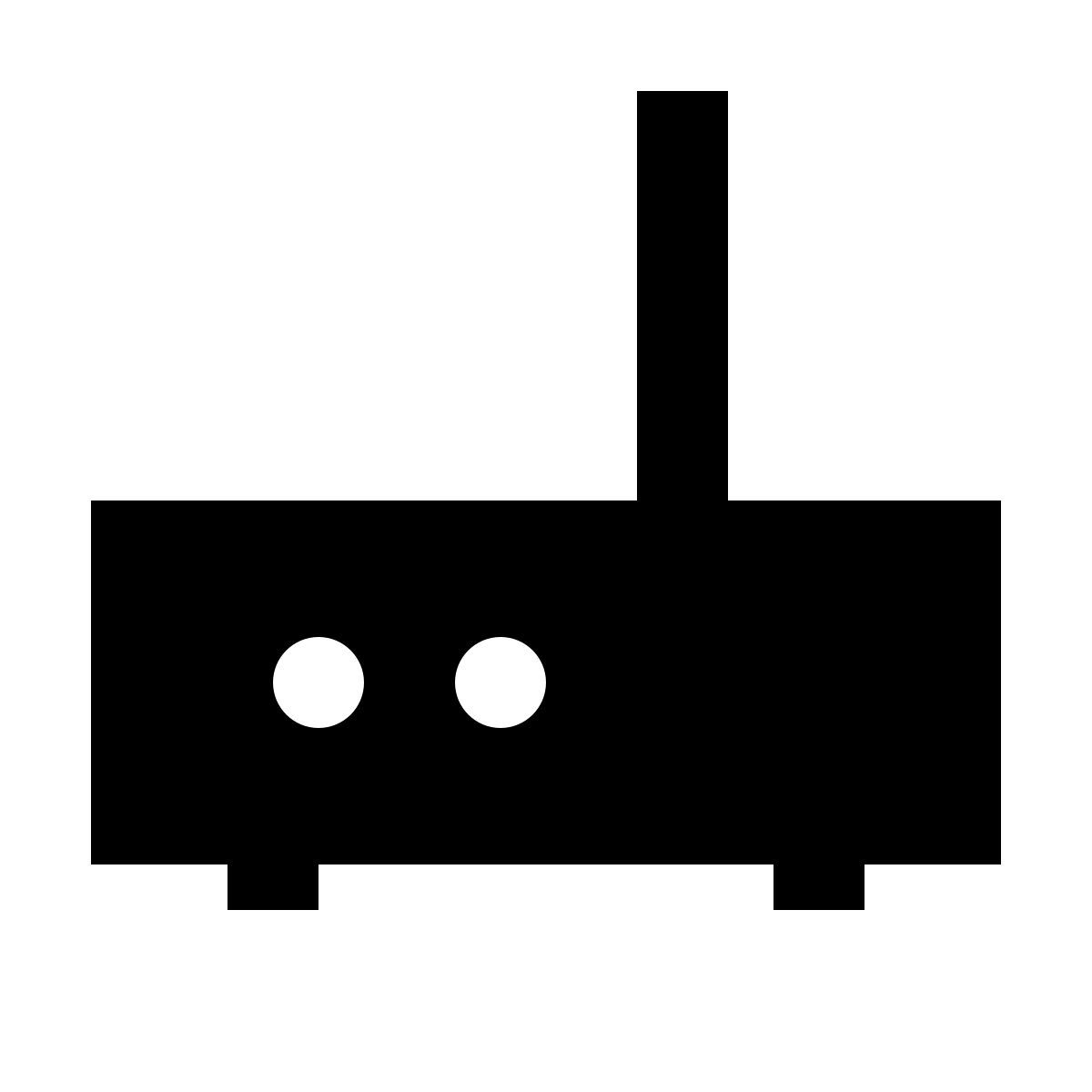 forma regular filled sharp style wi fi router icon