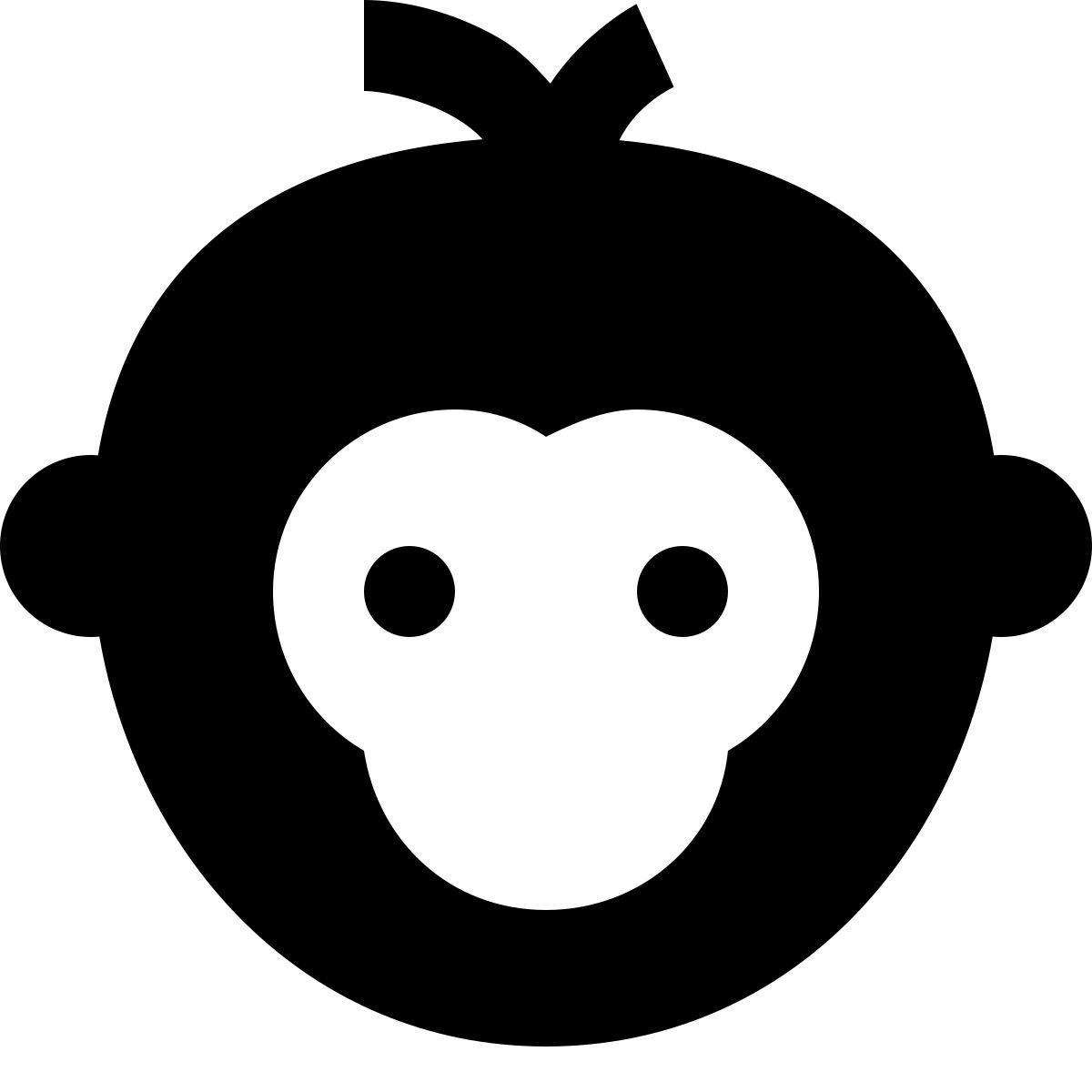 forma regular filled sharp style 猴年 icon