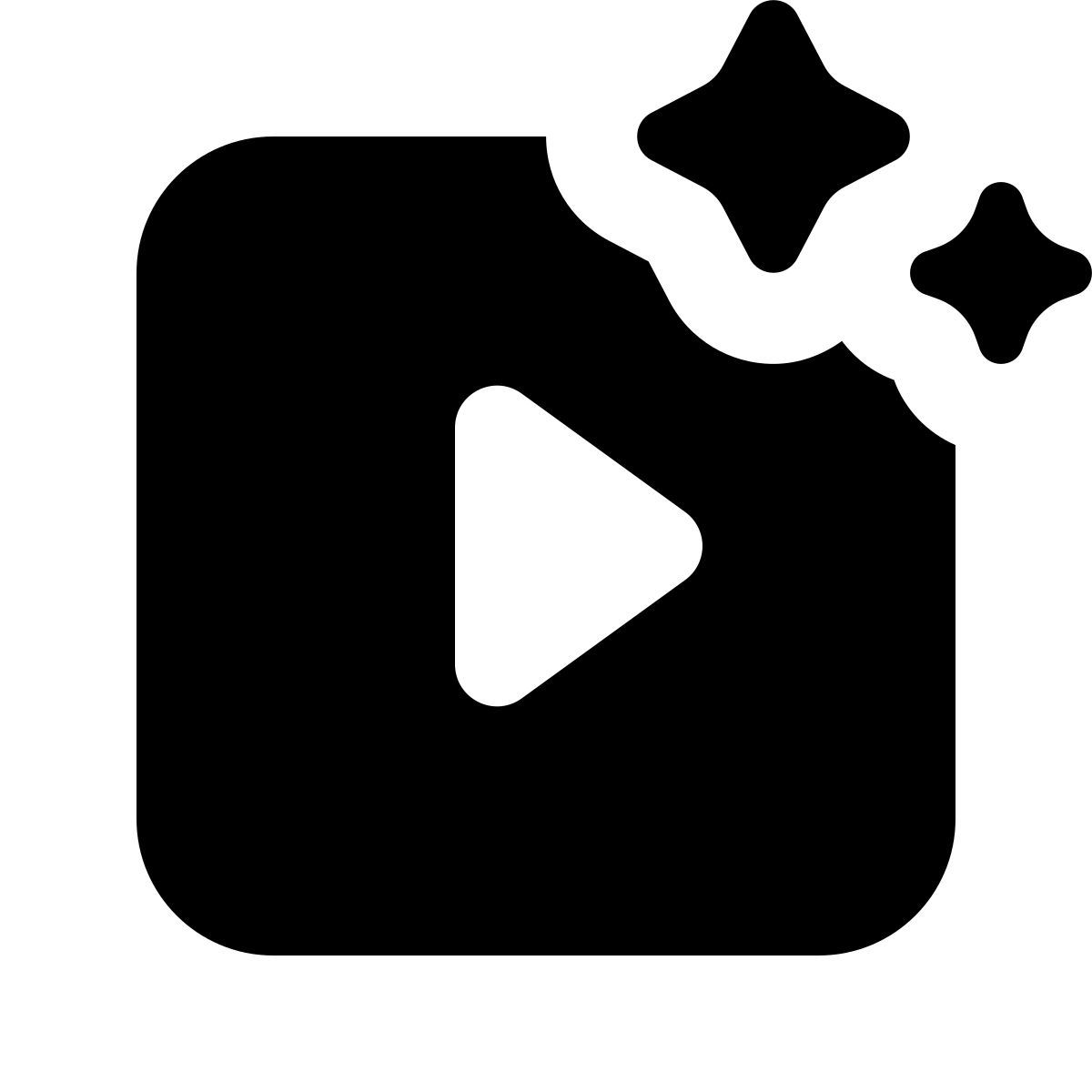 forma regular filled style 人工智能生成的视频 icon