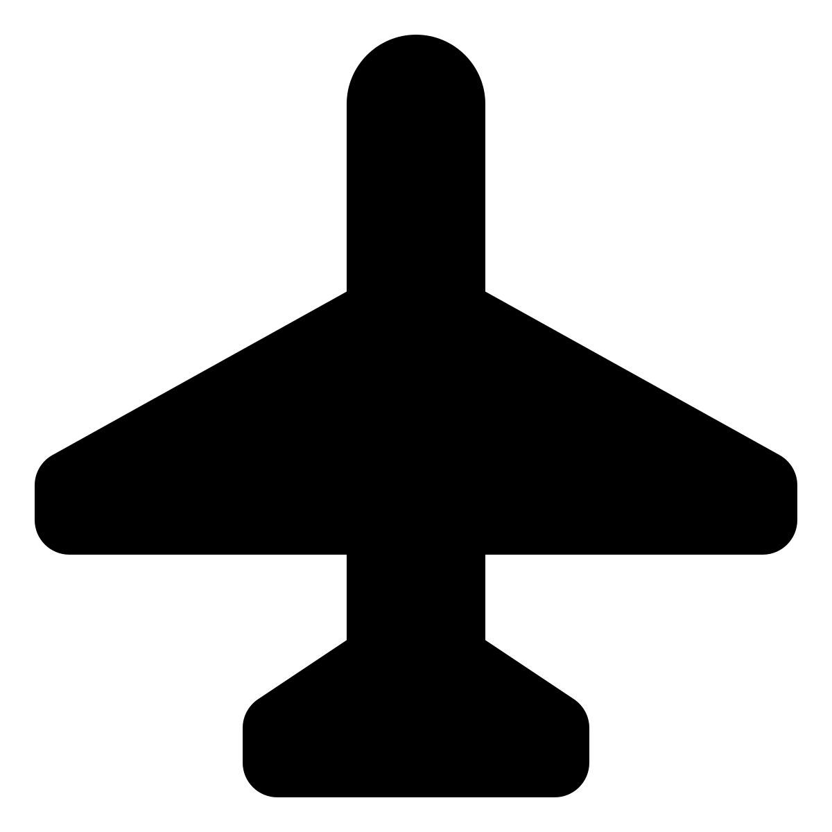 forma regular filled style flughafen icon