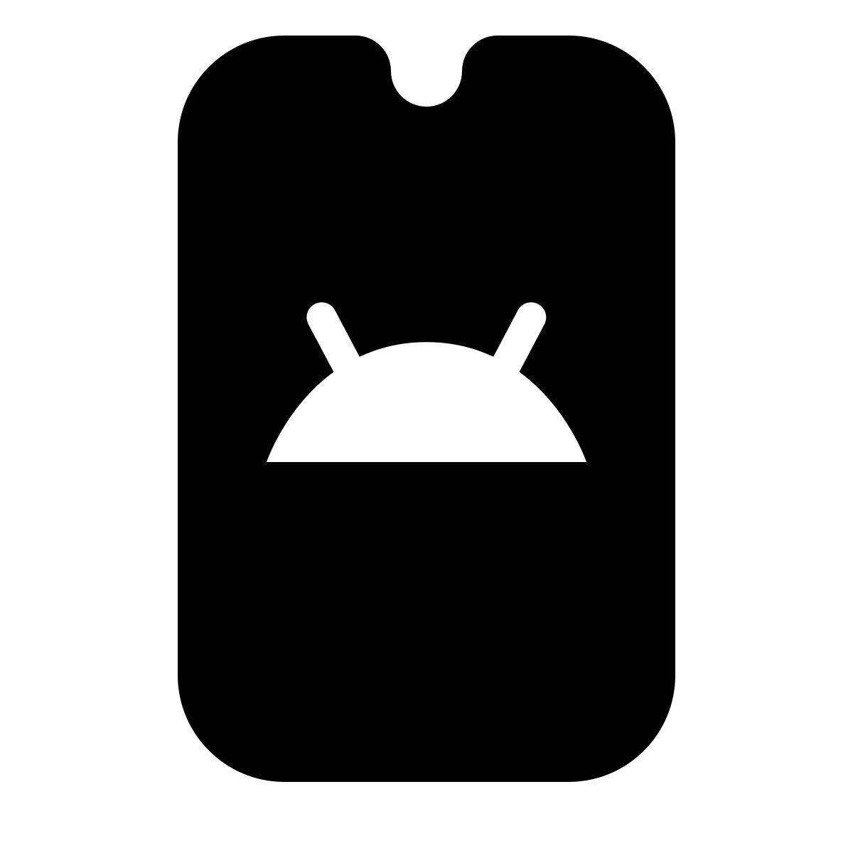 forma regular filled style android phone icon
