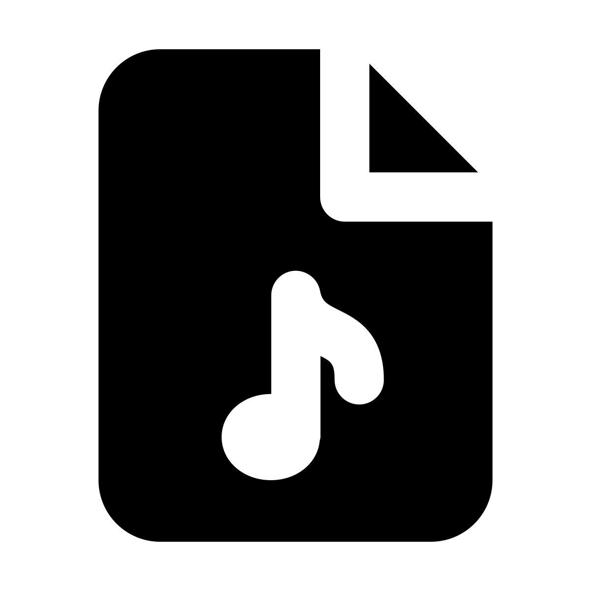 forma regular filled style 音频文件 icon