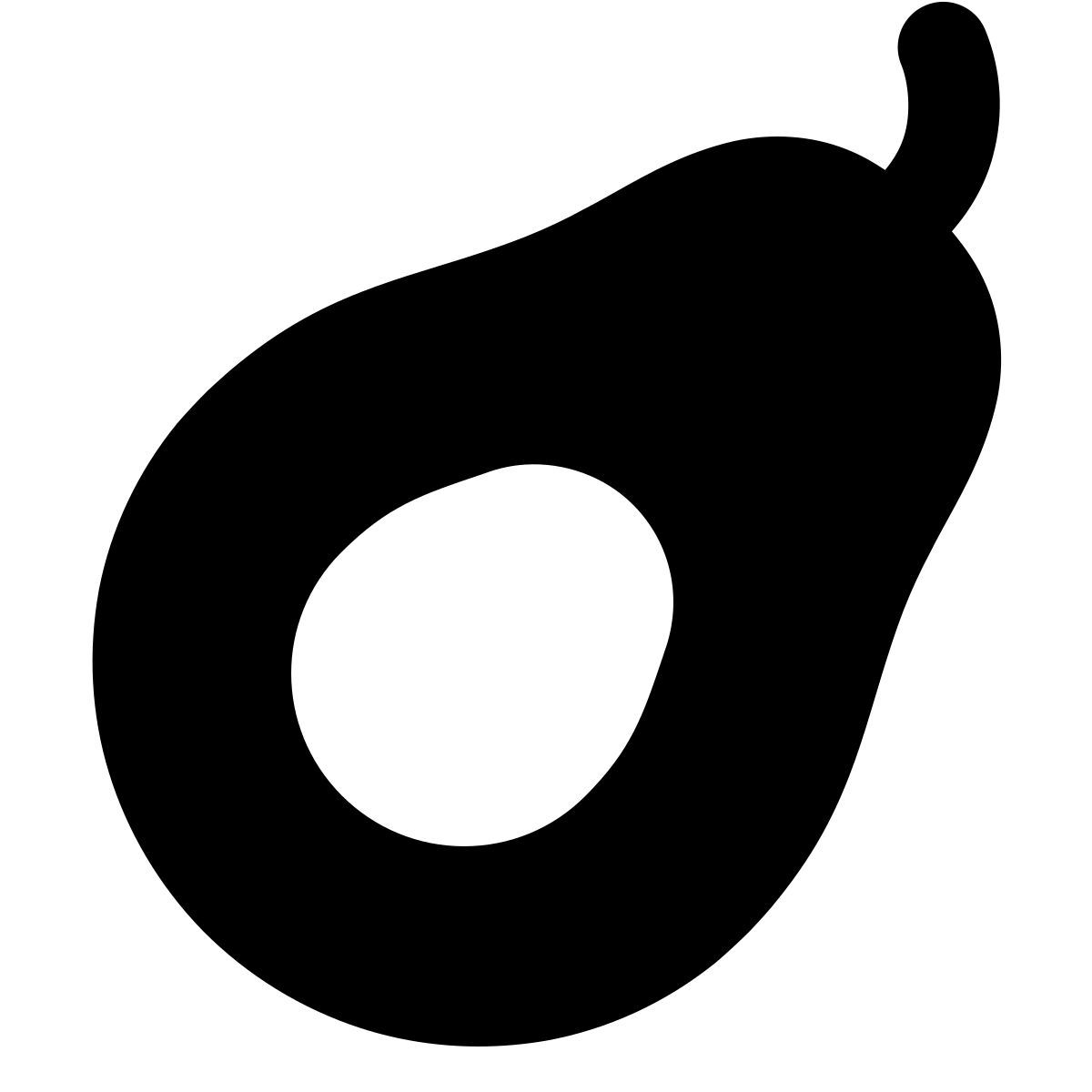 forma regular filled style avocado icon