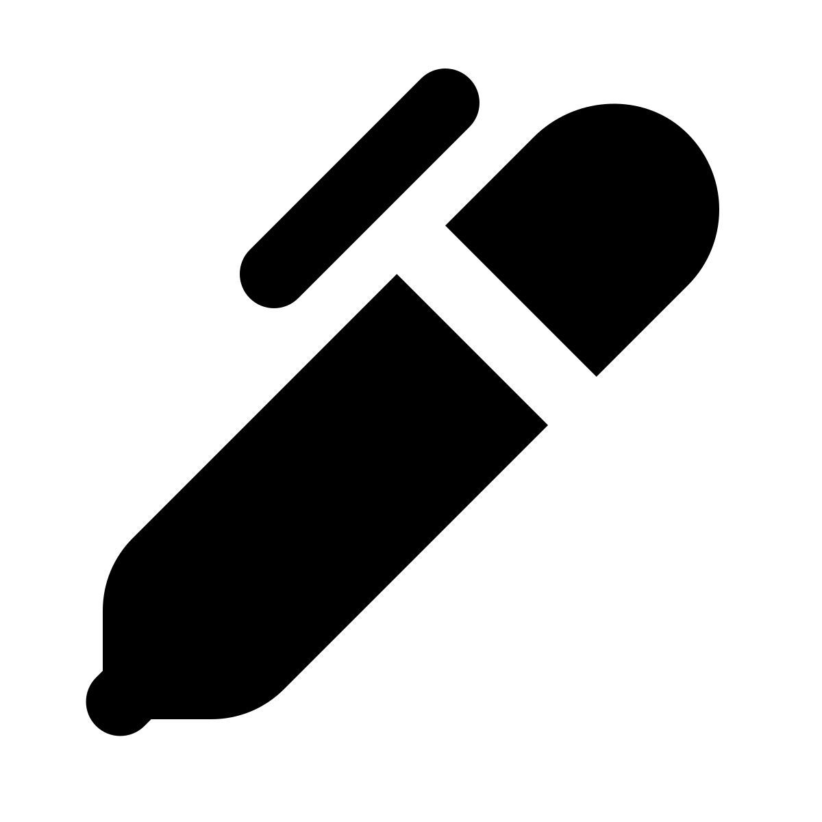 forma regular filled style bolígrafo icon