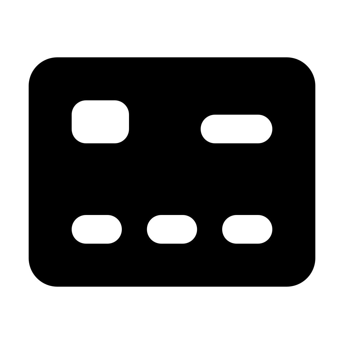 forma regular filled style parte delantera de tarjeta bancaria icon