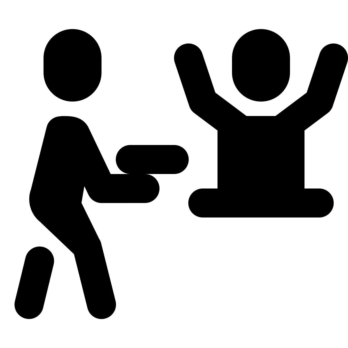 forma regular filled style rapina in banca icon