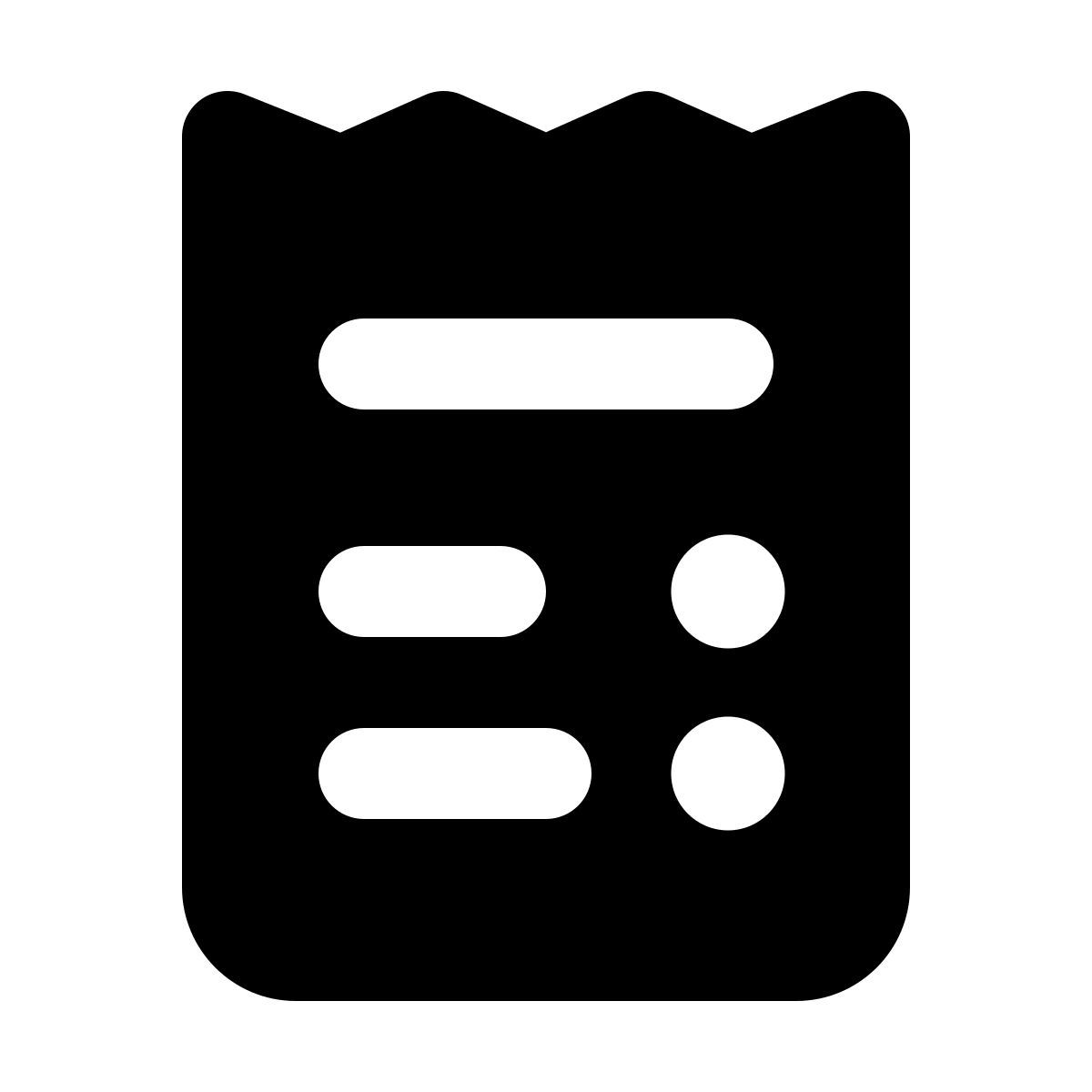 forma regular filled style bill icon