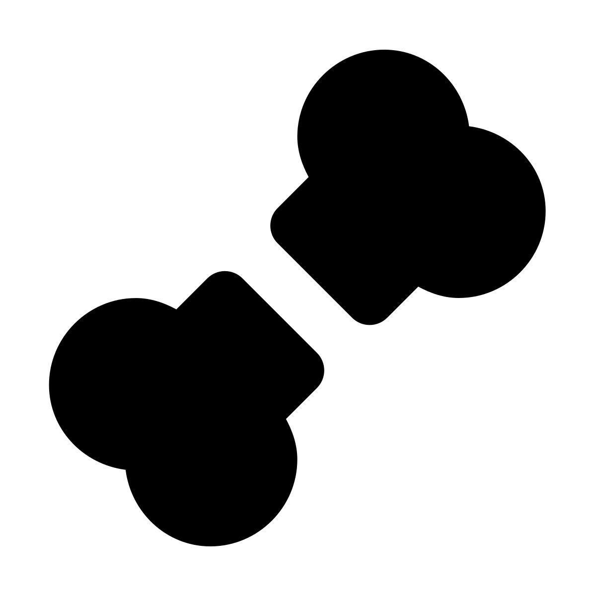 forma regular filled style broken bone icon