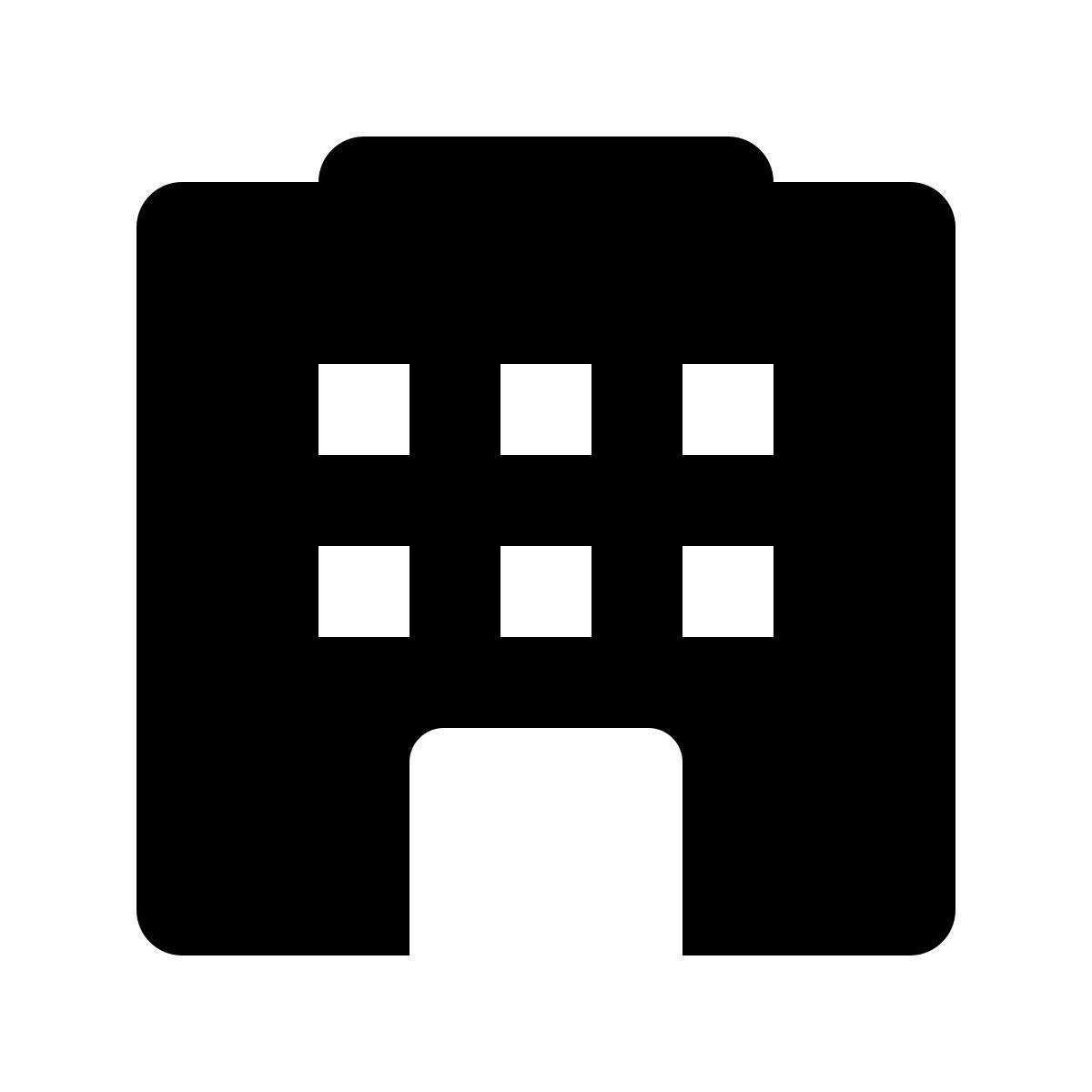 forma regular filled style 건물 icon