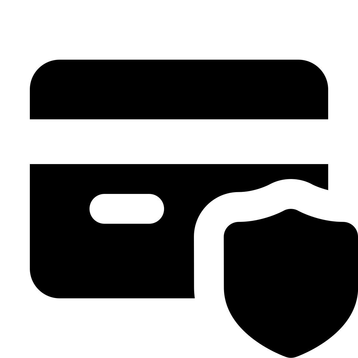 forma regular filled style seguridad de la tarjeta icon