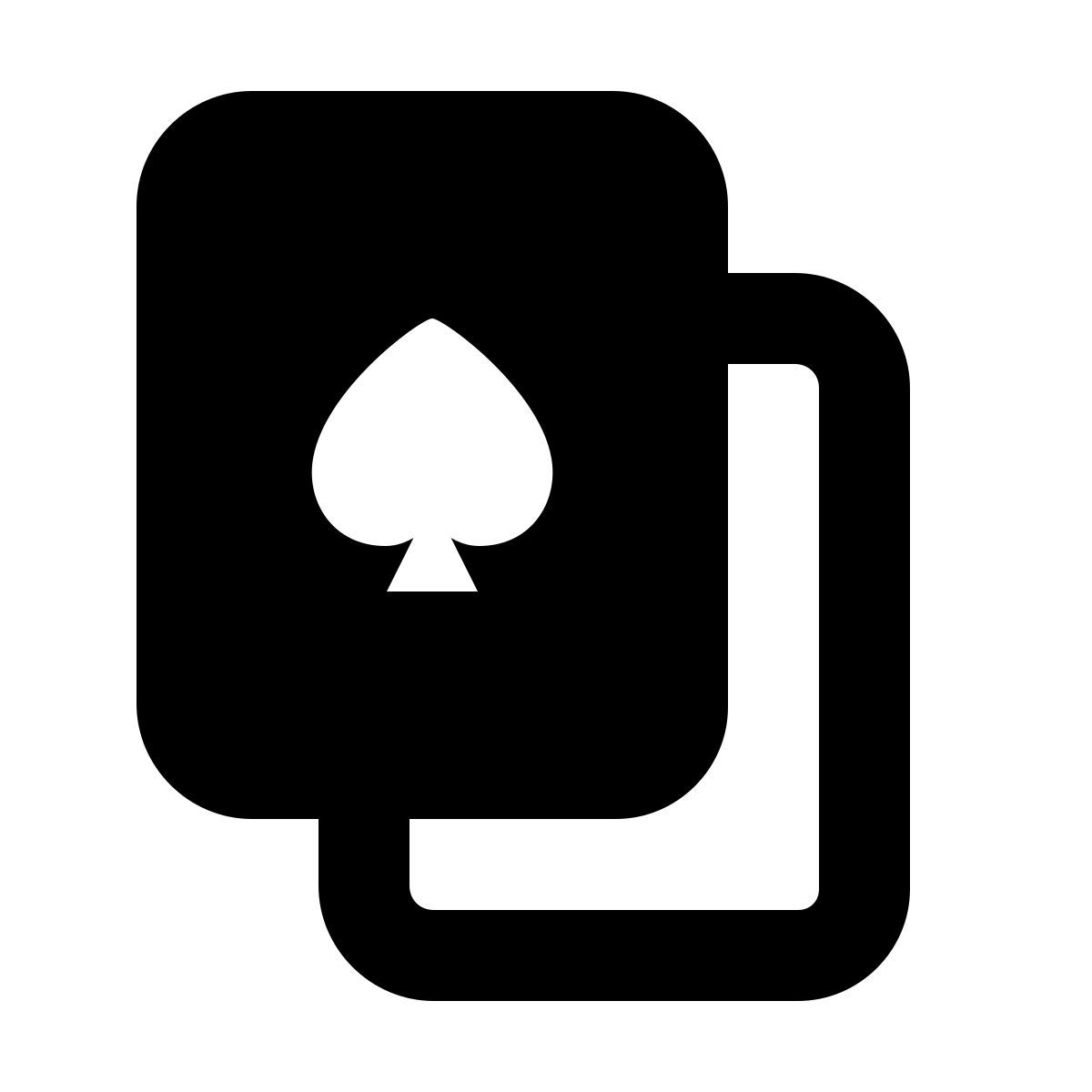 forma regular filled style cartas icon