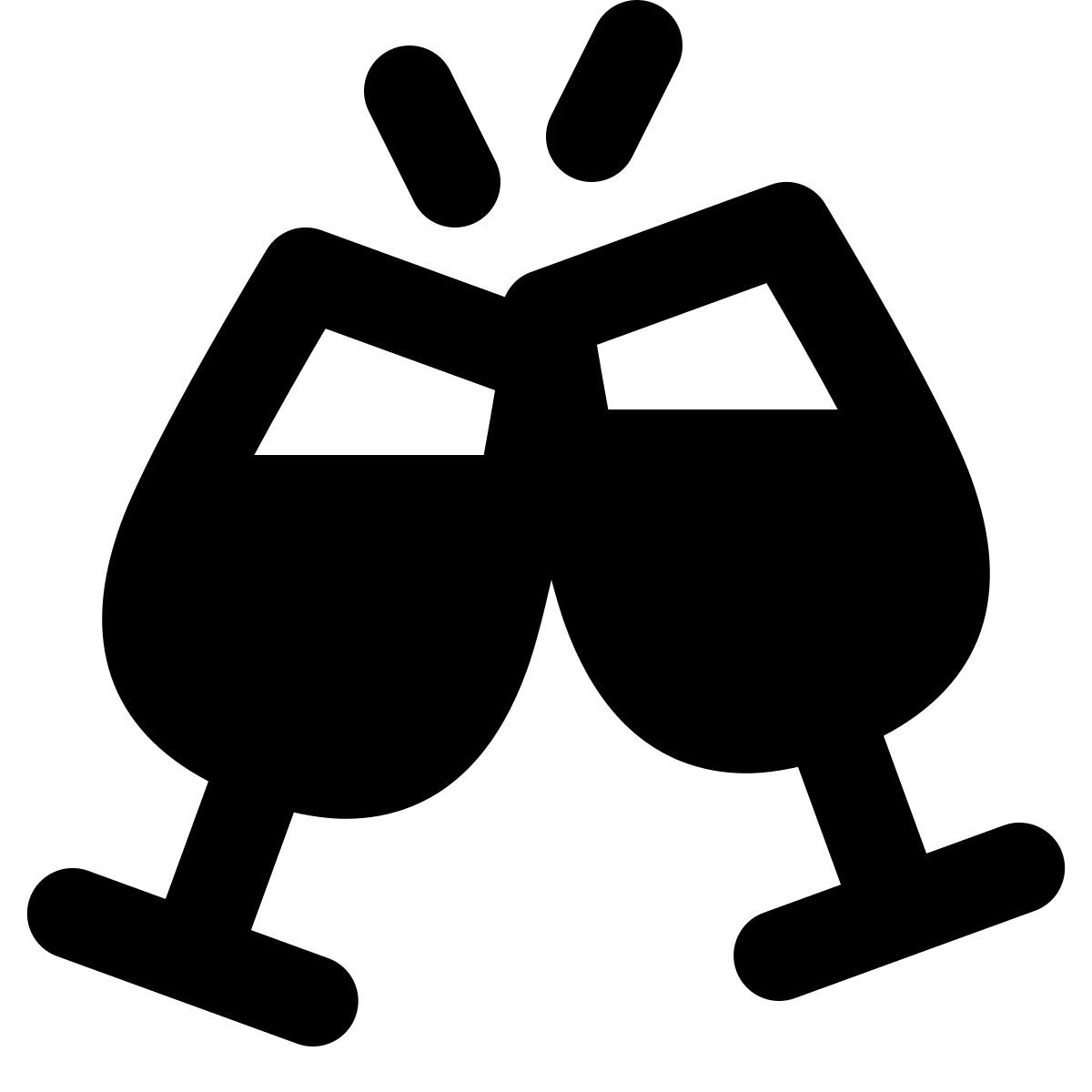 forma regular filled style champagne icon