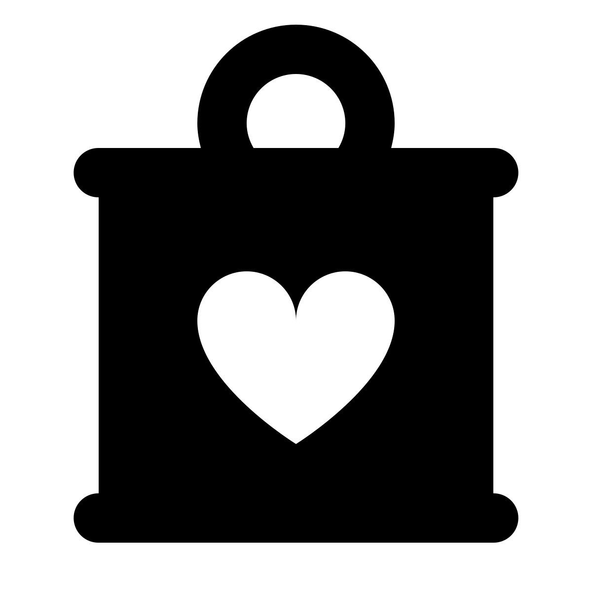 forma regular filled style caja de caridad icon