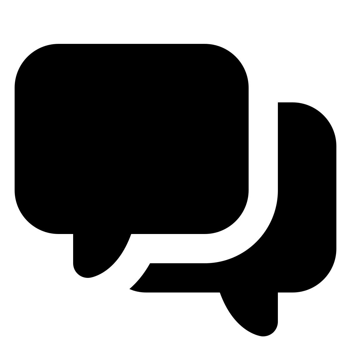 forma regular filled style chat icon