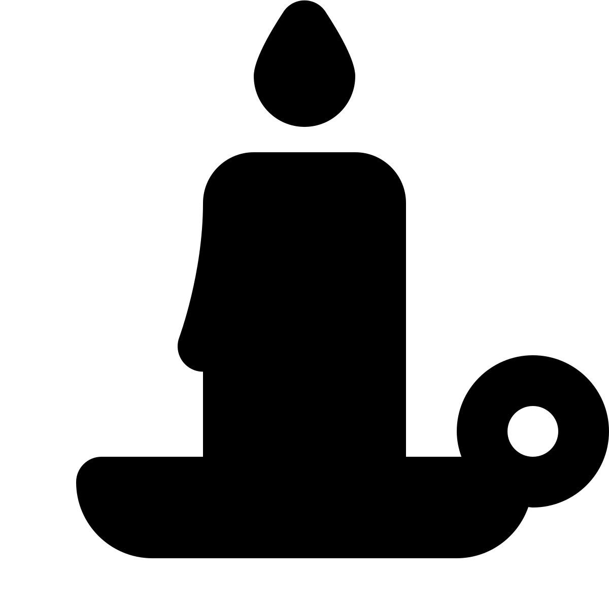 forma regular filled style weihnachtskerze icon