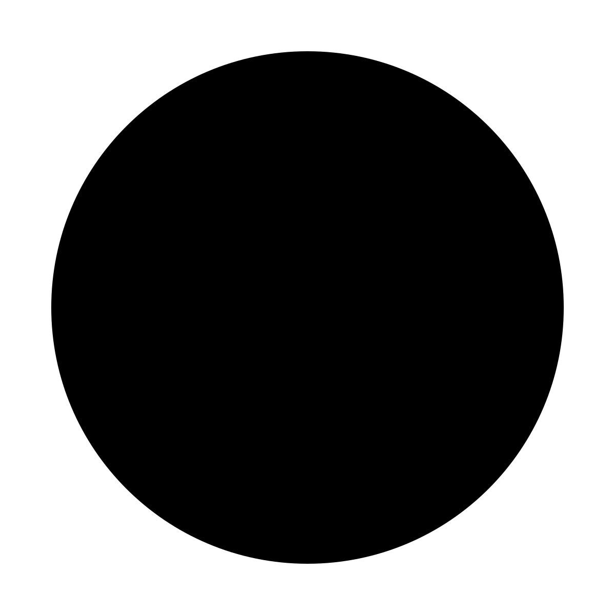 forma regular filled style cerchio icon