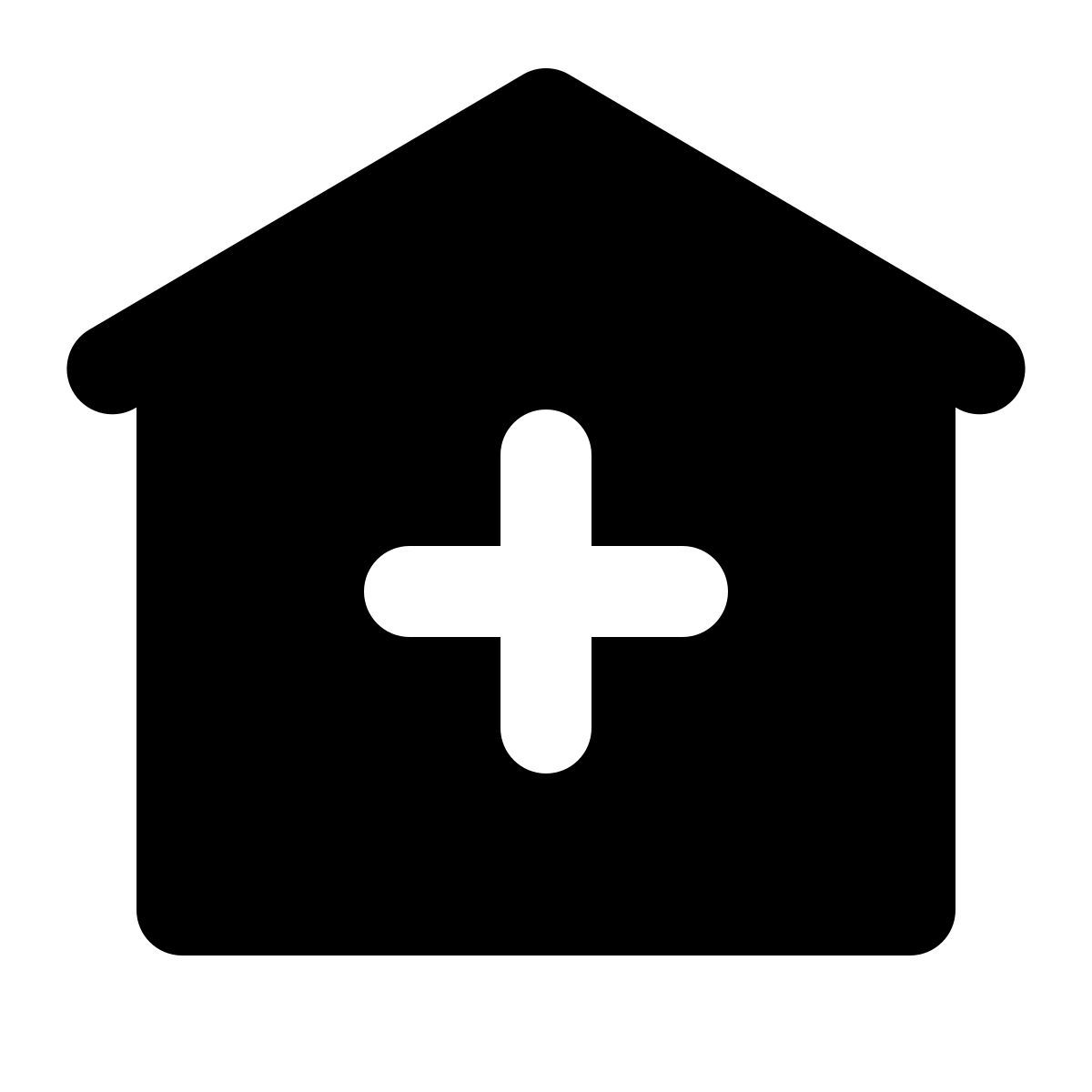 forma regular filled style 진료소 icon