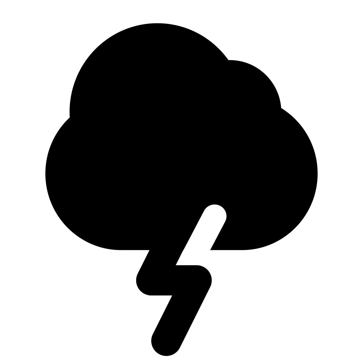 forma regular filled style 클라우드 조명 icon