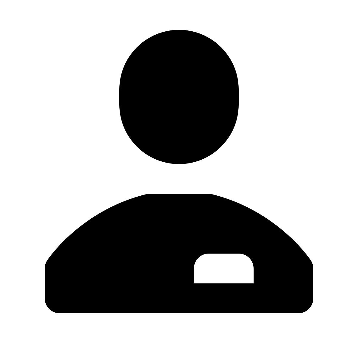 forma regular filled style mitarbeiter männlich icon