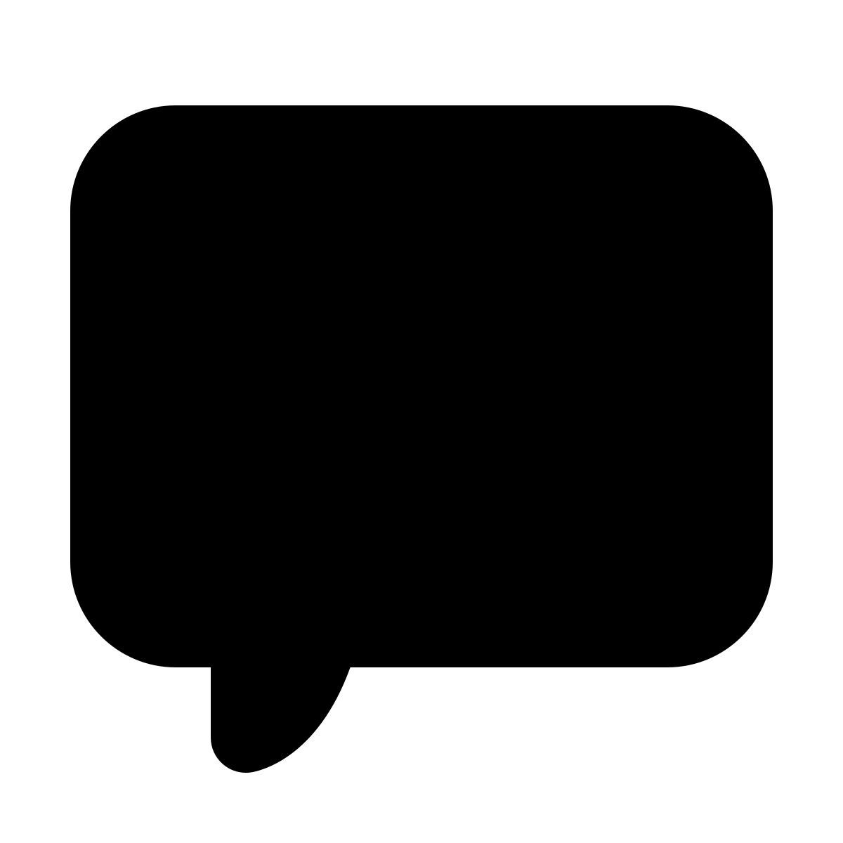 forma regular filled style comments icon