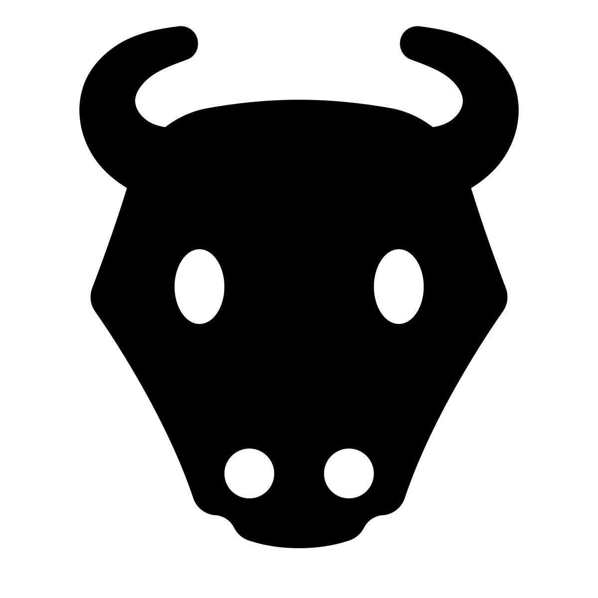 forma regular filled style 牛头骨 icon