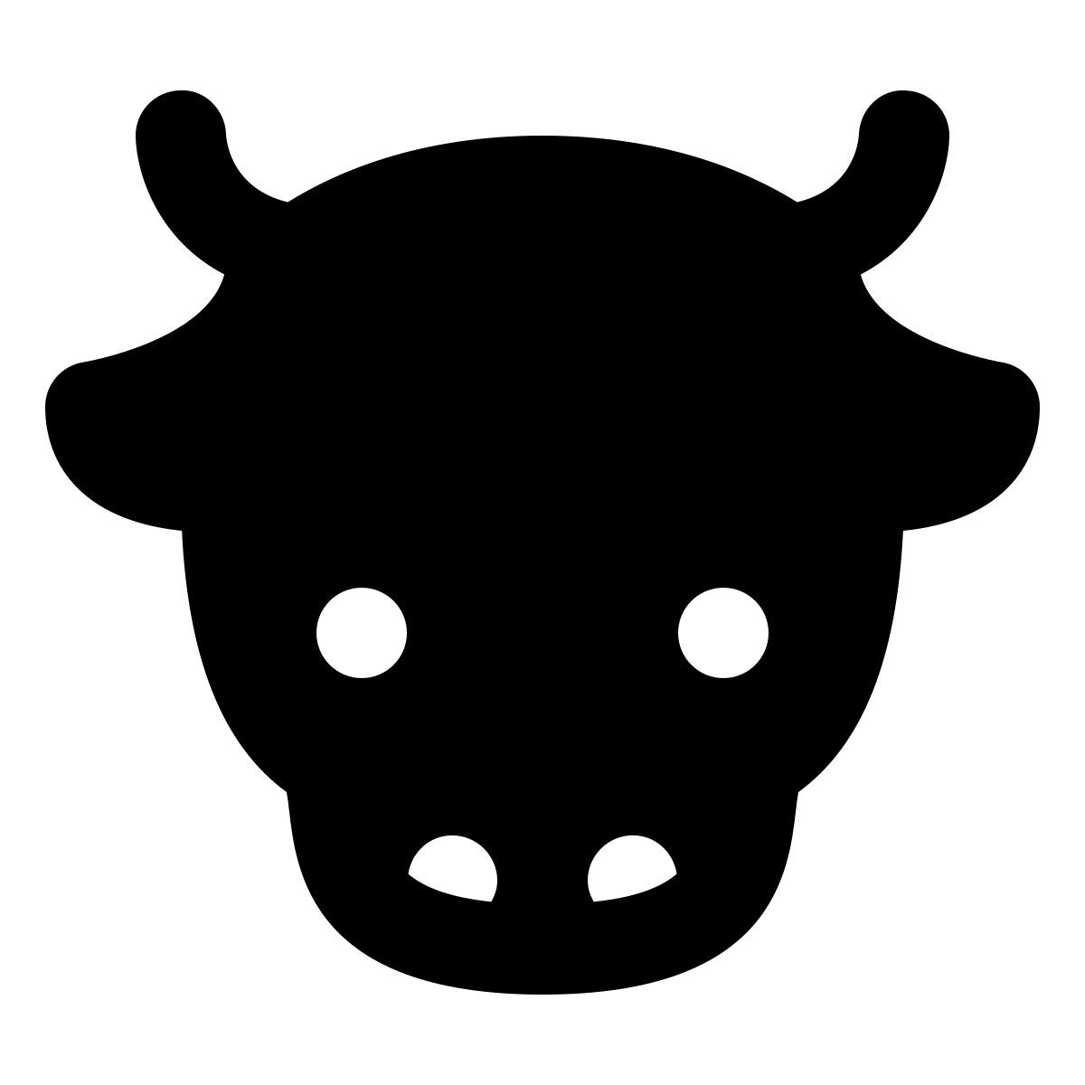 forma regular filled style vaca icon