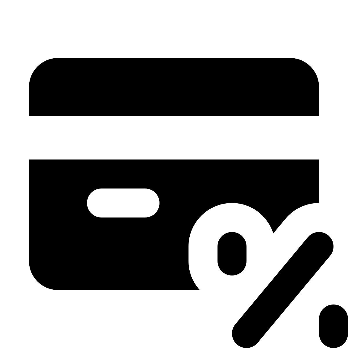 forma regular filled style intereses de tarjeta de crédito icon