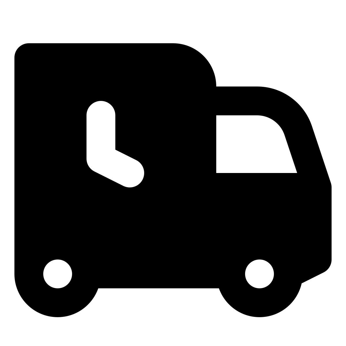 forma regular filled style delivery time icon