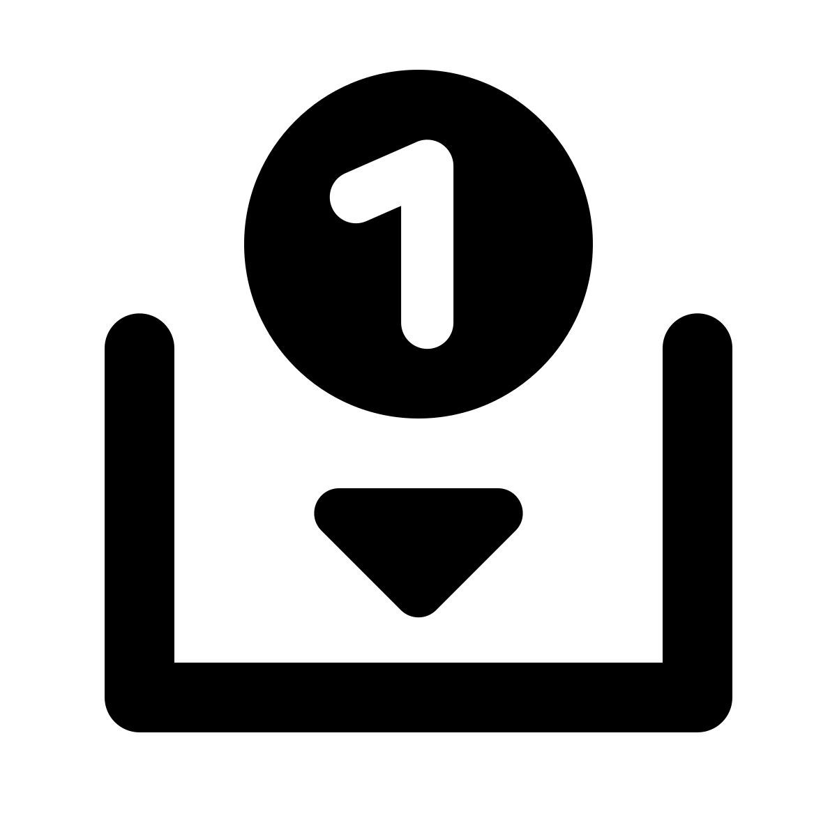 forma regular filled style depósito icon