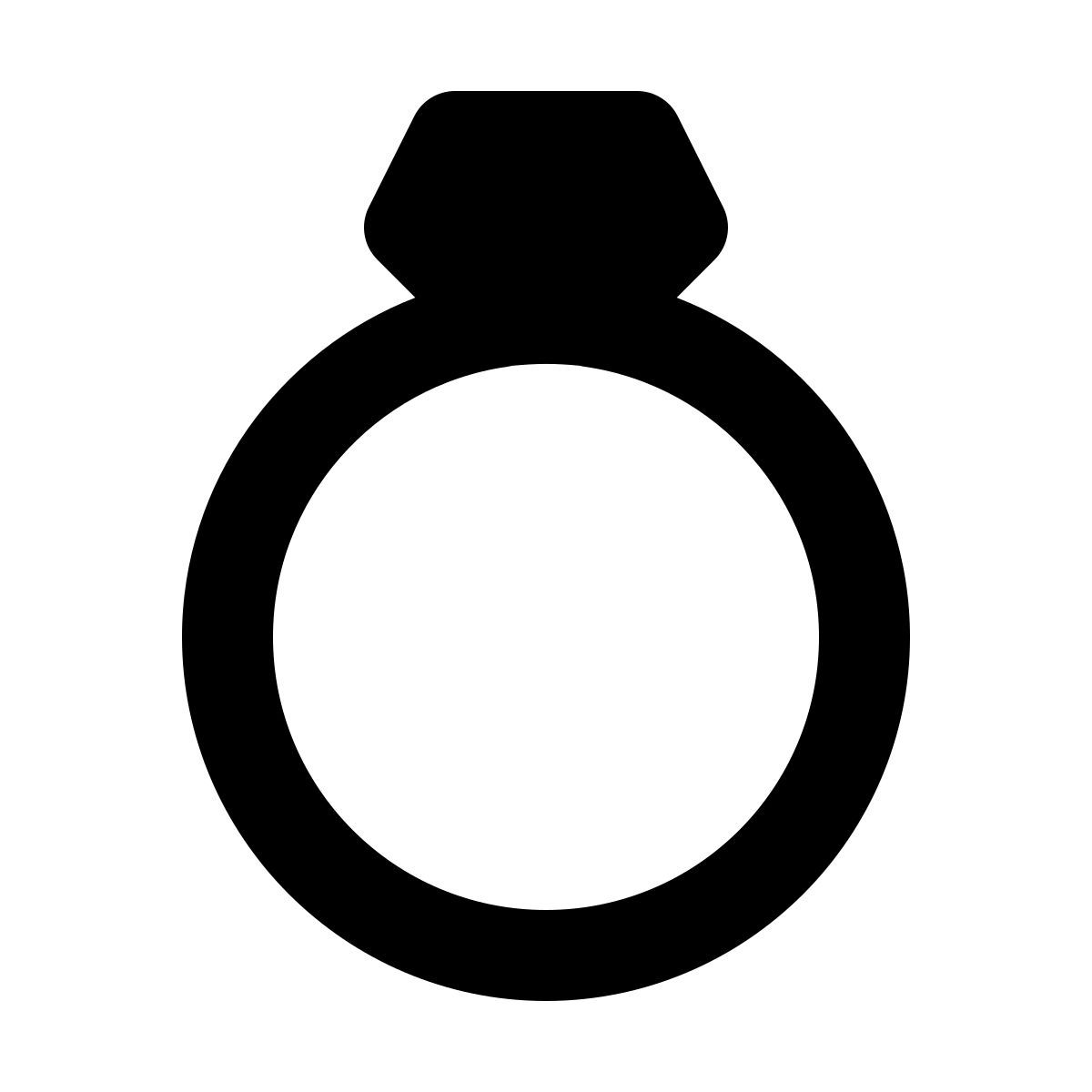 forma regular filled style 다이아몬드 반지 icon