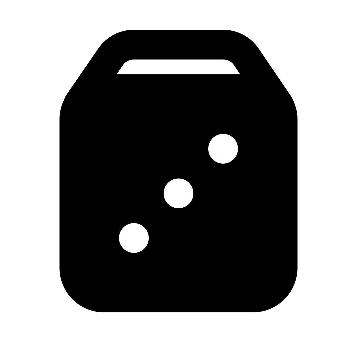 forma regular filled style dice icon