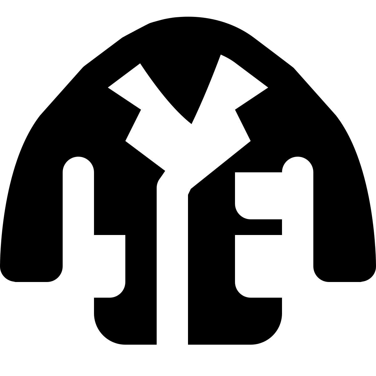 forma regular filled style bata de laboratorio médicos icon