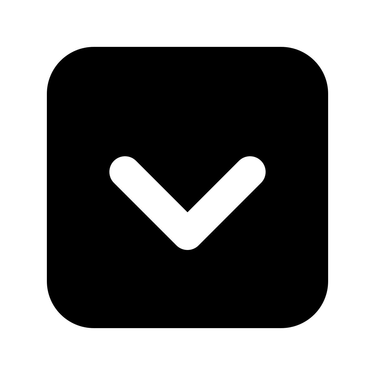 forma regular filled style 제곱 아래로 icon