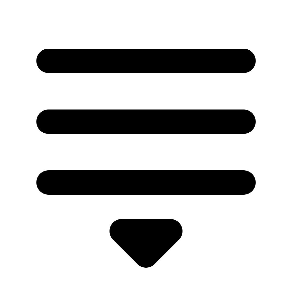 forma regular filled style faites glisser la liste vers le bas icon