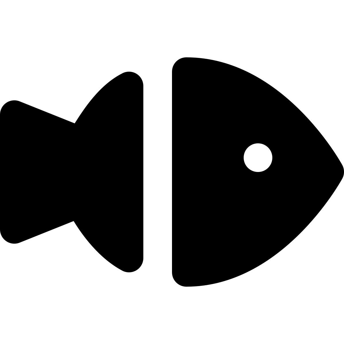 forma regular filled style 옷을 입고 물고기 icon