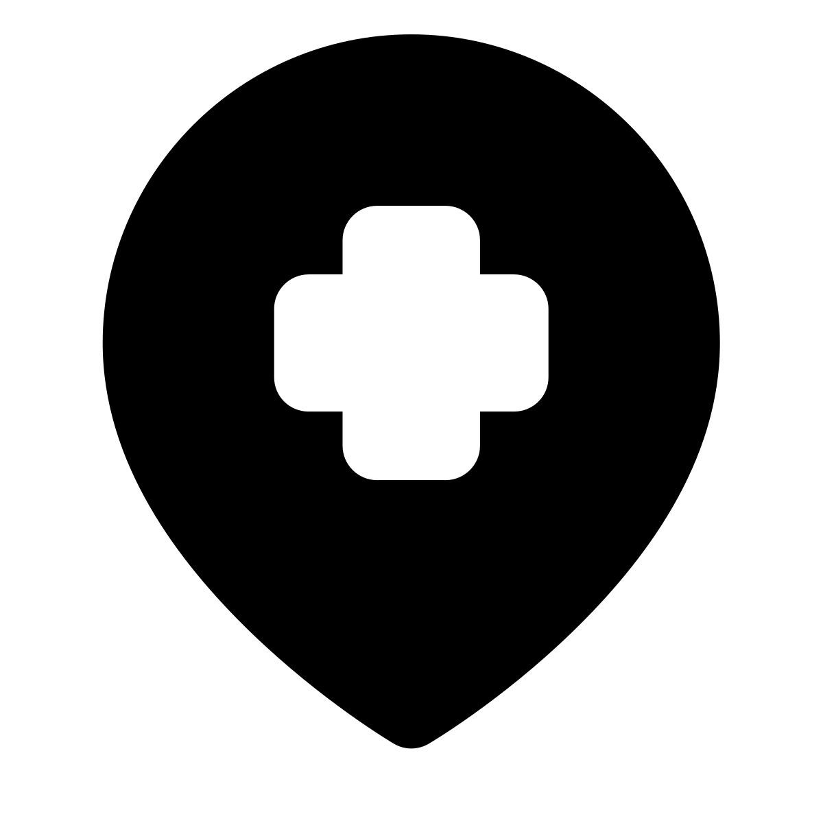 forma regular filled style find clinic icon