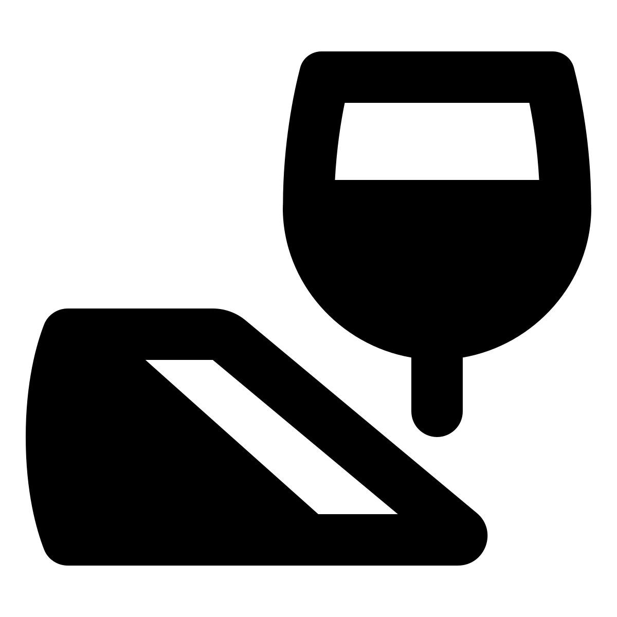 forma regular filled style 食品和葡萄酒 icon