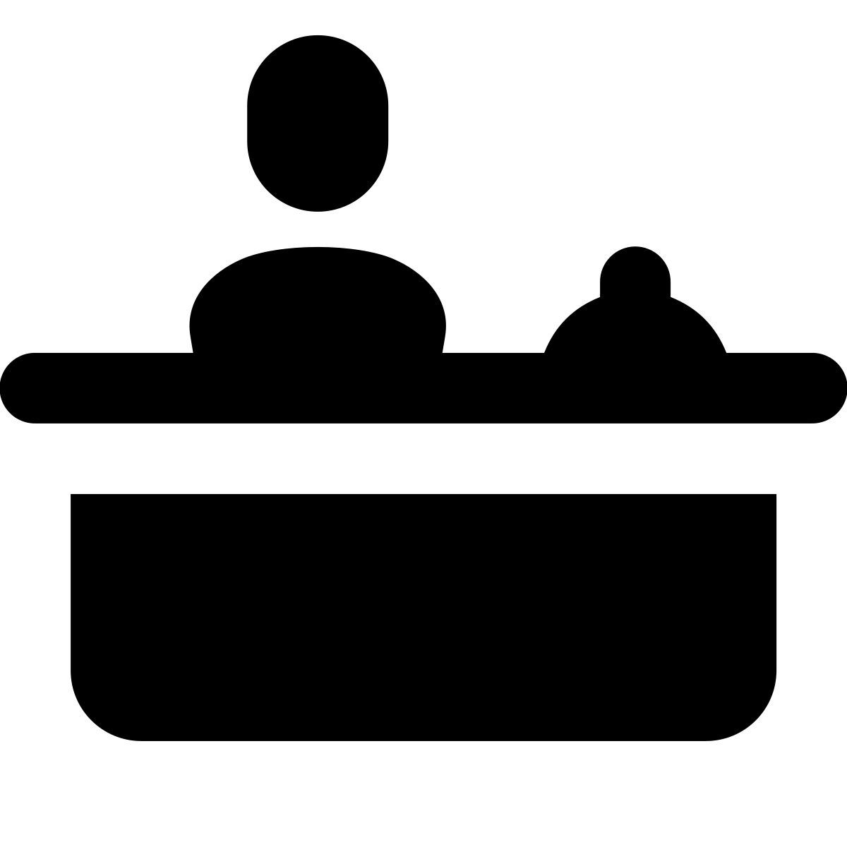 forma regular filled style front desk icon