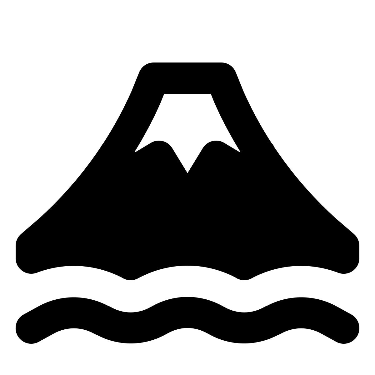 forma regular filled style 후지 화산 icon