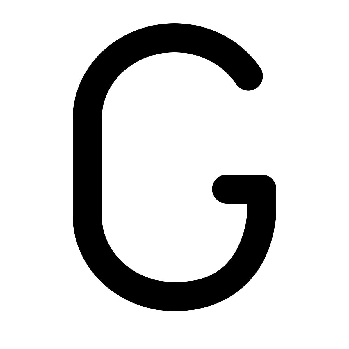 forma regular filled style g icon