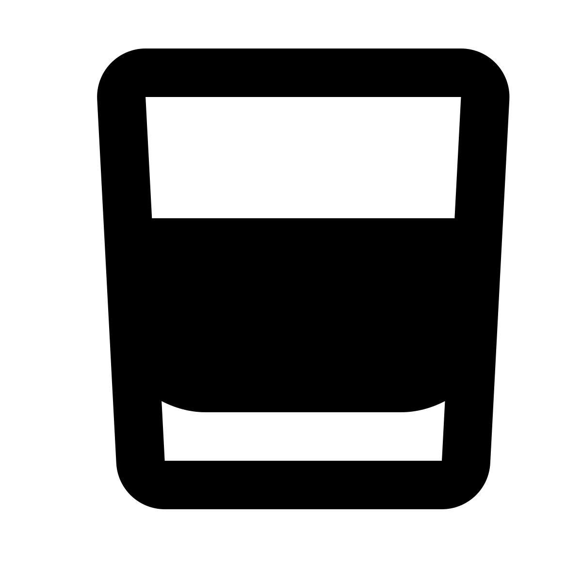 forma regular filled style glass of whiskey icon