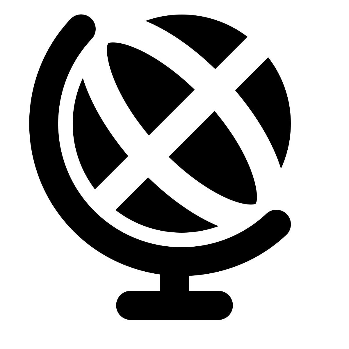 forma regular filled style earth globe icon