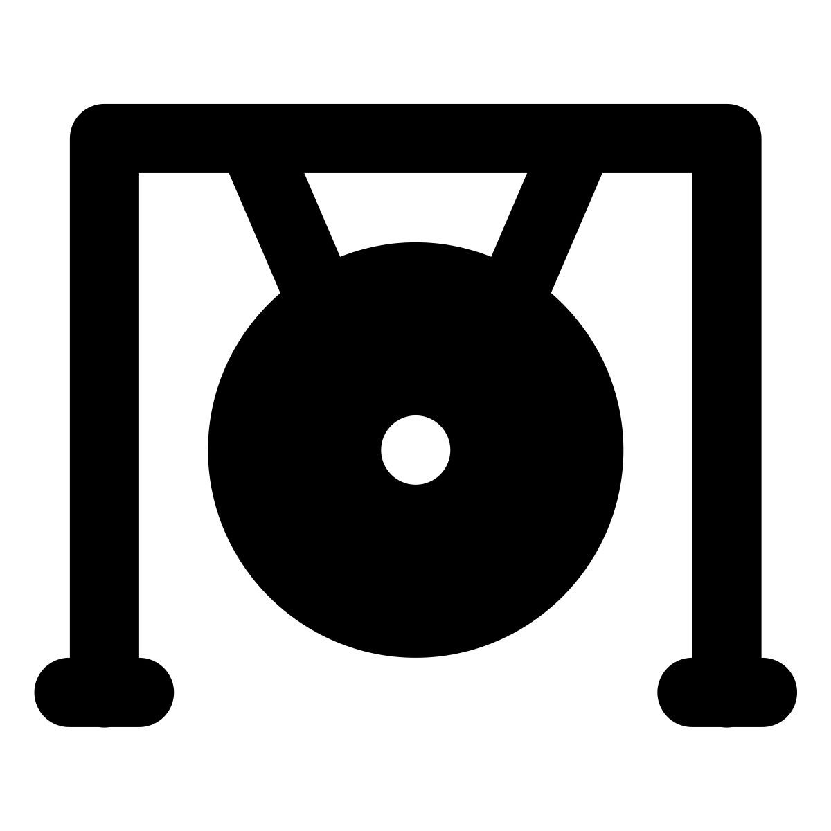 forma regular filled style gong icon