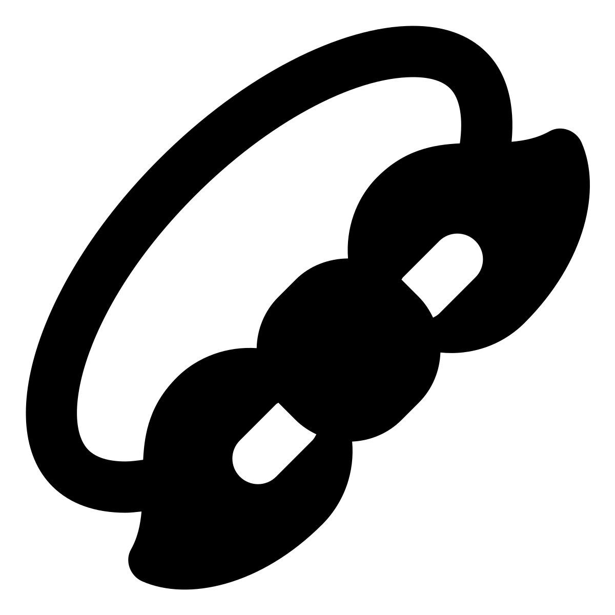 forma regular filled style head band icon