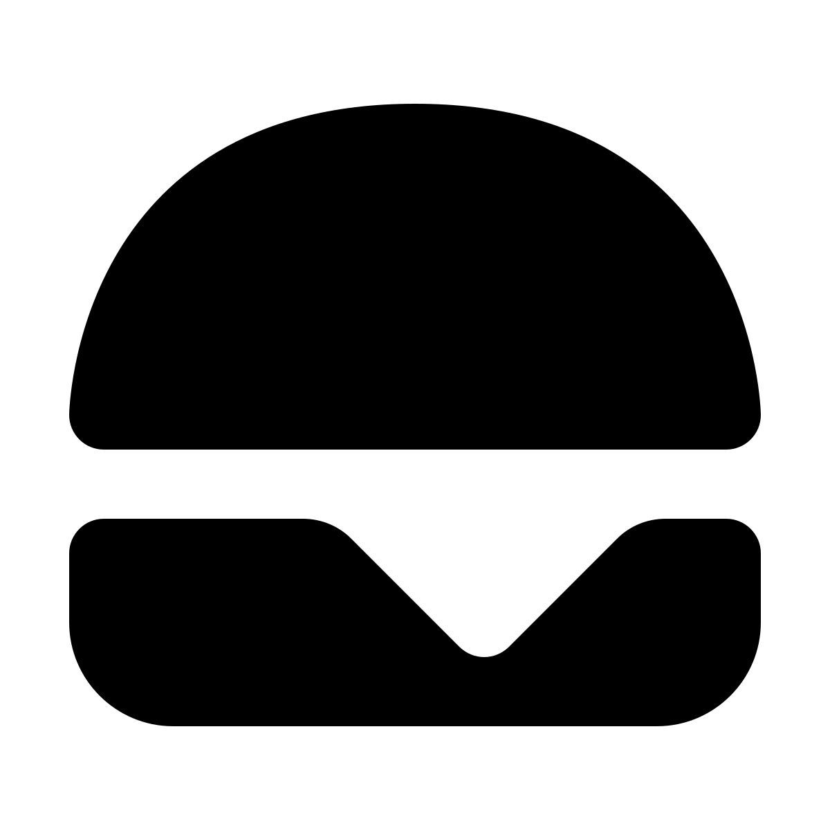 forma regular filled style 汉堡包 icon